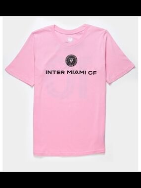 Inter Miami CF Pink Logo T‑Shirt Messi Nwot